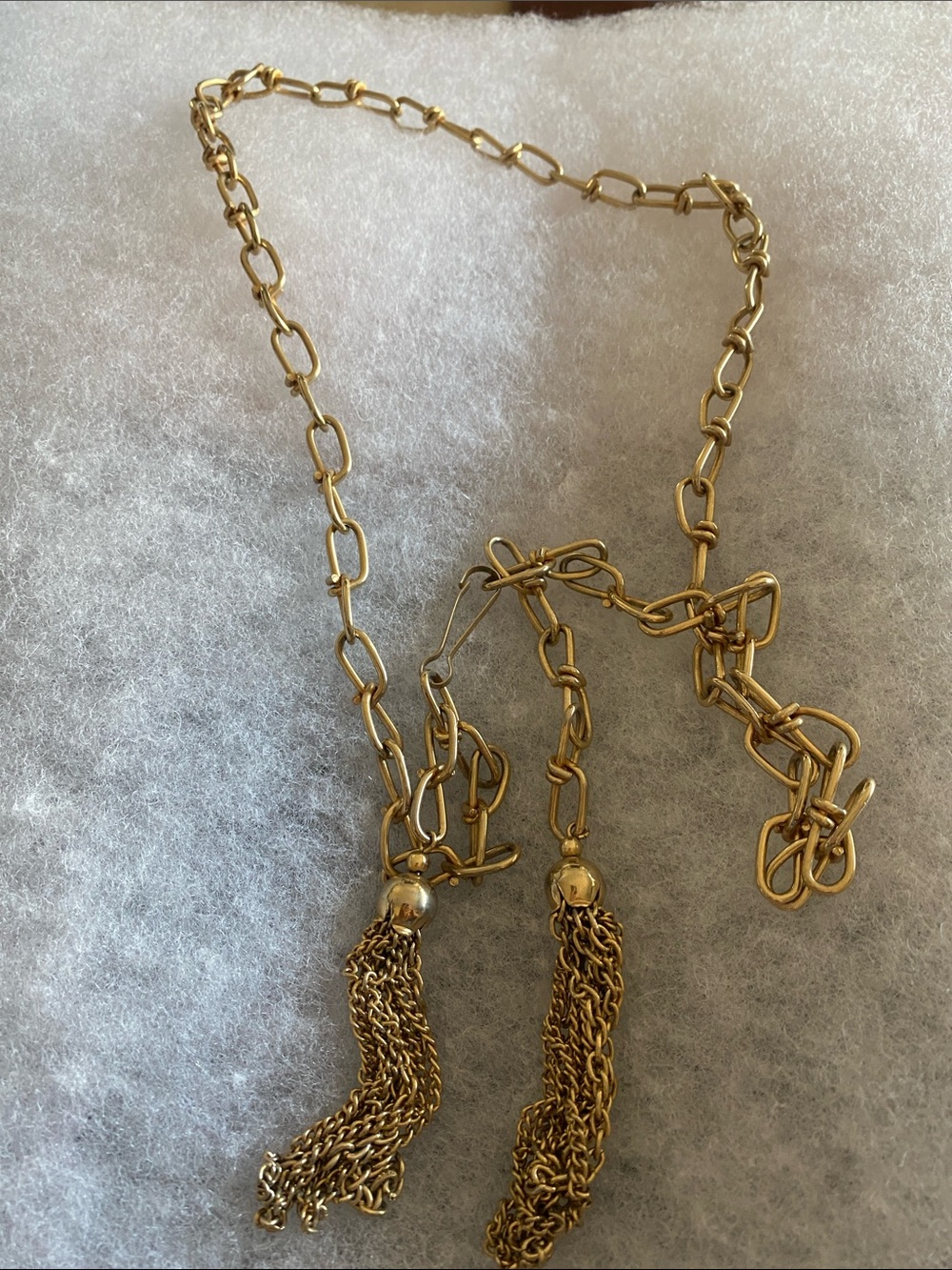 Gold Chain Tassel Adjustable Belt